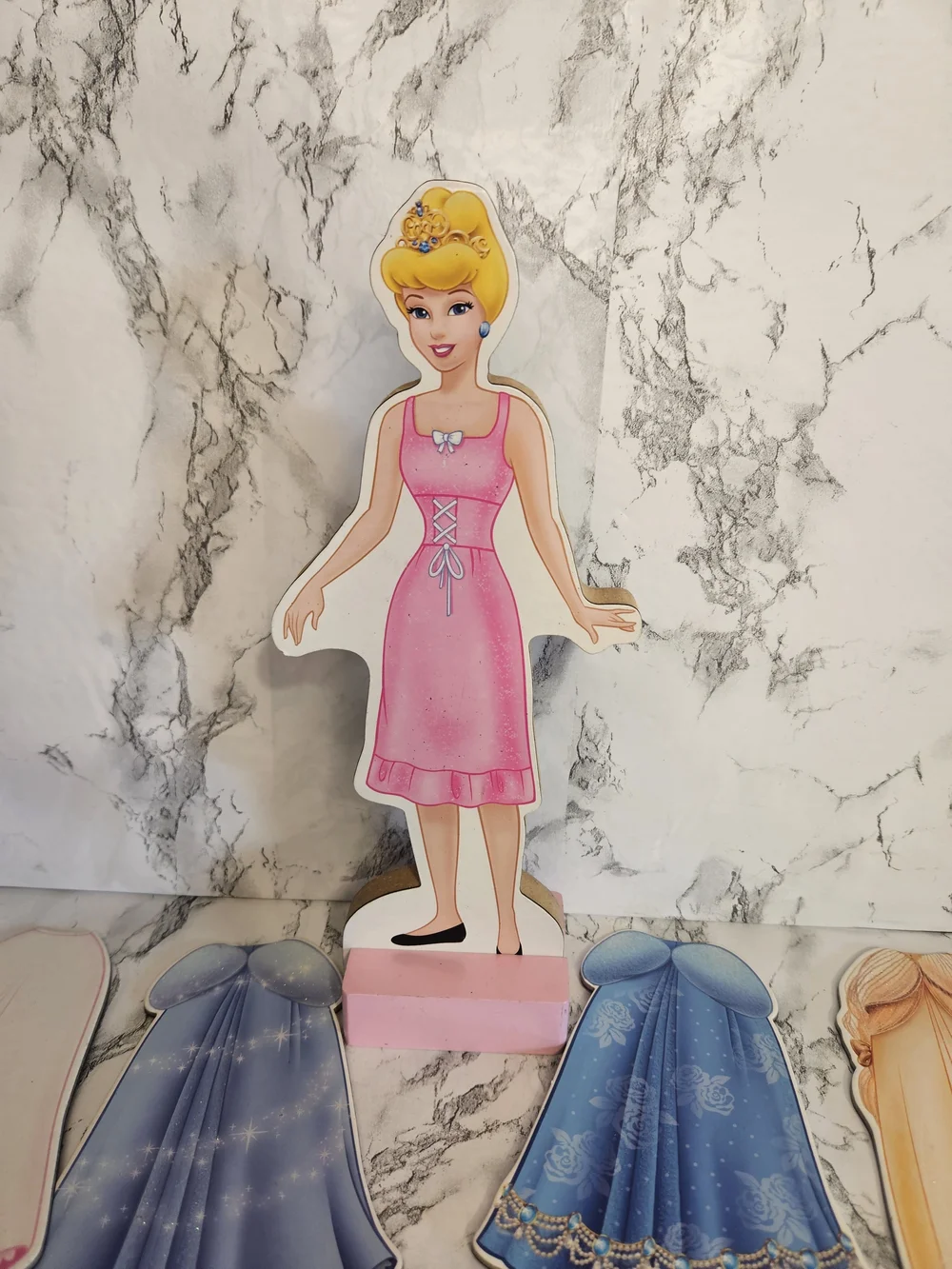 Melissa & Doug Disney Cinderella Magnetic Dress-Up Wooden Doll set